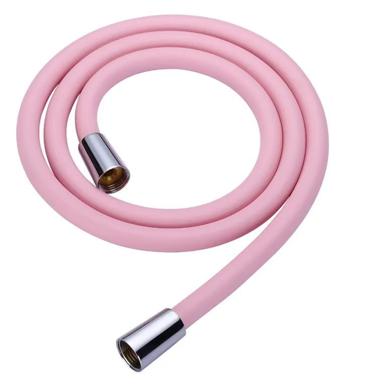 लाइट पिंक शॉवर स्प्रे नली अटैचमेंट